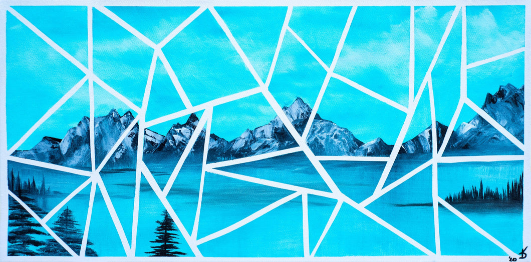 Blue Mountains Geometric - Print