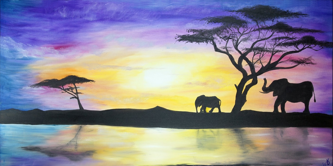 Elephants in Africa - Print